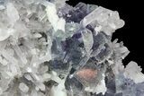 Blue Fluorite, Quartz, Pyrite - Fujian Province, China #31587-4